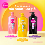  Dầu gội Sunsilk cho tóc Mượt 100h (Bóng mướt-Luminous UV / Đen óng-Glossy Black / Mềm mượt-Silky Smooth) 600 g 