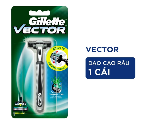  Dao Cạo Râu Gillette Vector - 1 Cán 1 Lưỡi dao cạo 