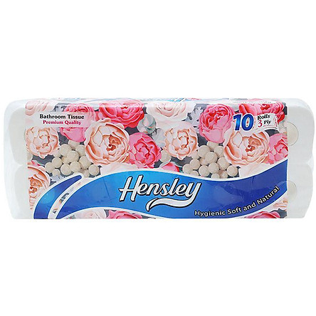  Giấy vệ sinh cao cấp Hensley 10 cuộn 3 lớp 