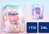  Nước Xả Vải Comfort Hoa Trắng Thanh Nhã Túi 1.7-3.6L 