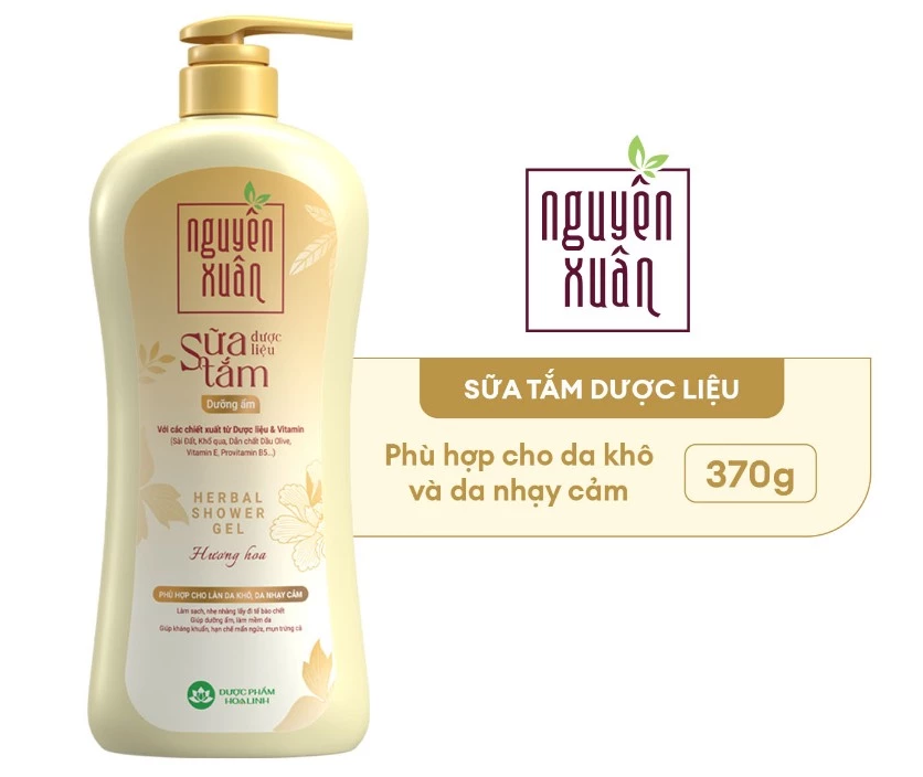  Sữa tắm dược liệu Nguyên Xuân Dưỡng ẩm 370g 