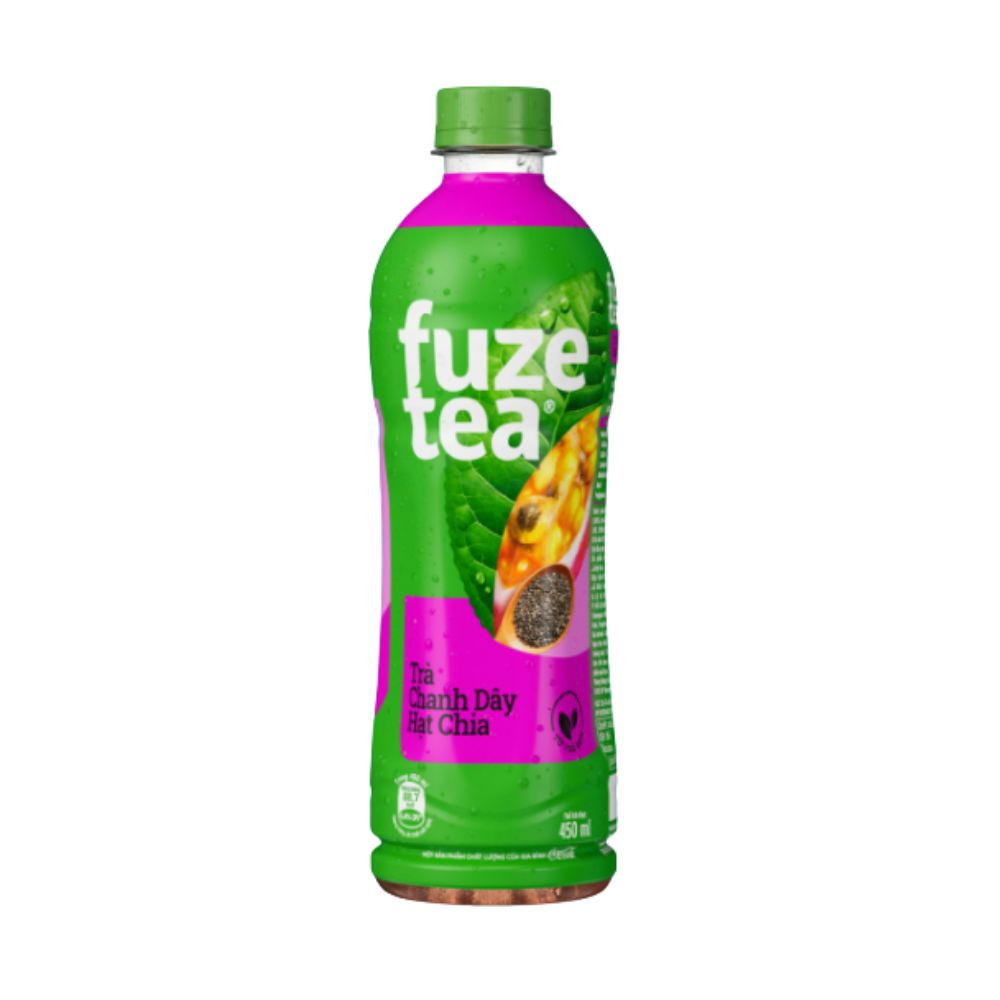  Trà Chanh Dây Và Hạt Chia Fuze Tea 450ml 