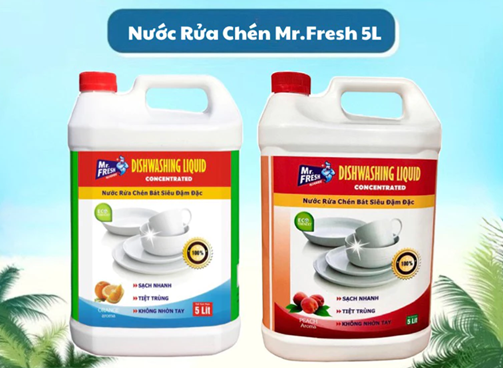  Nước Rửa Chén đậm đặc Mr.Fresh 5L 
