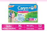  Tã Quần Người Lớn Caryn Mỏng Nhẹ/ Mỏng Thoáng Chống Tràn, Người Tự Đi Lại Size XL12/XL24/XL20 