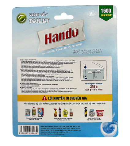  Viên tẩy và làm thơm toilet Hando 4 viên (tặng thêm 1 viên) 