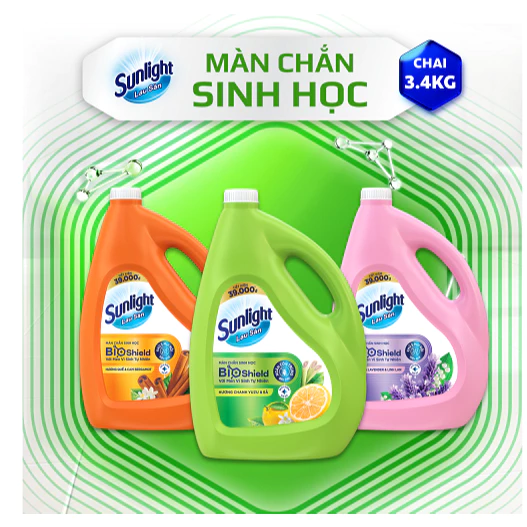  Nước lau sàn Sunlight Bioshield can 3.4Kg 