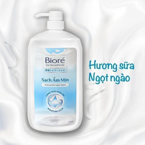  Sữa tắm Biore Dưỡng Ẩm Hương Sữa Ngọt Ngào 1kg 