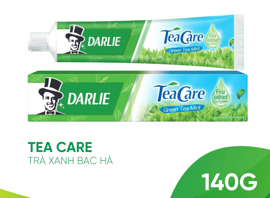 Kem Đánh Răng Darlie Tea Care Trà Xanh Bạc Hà 140g 