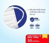  Khẩu Trang Y Tế Cao Cấp QUICK-NURSE 3 Lớp Chuẩn Y Tế, Mềm Mại, Bảo Vệ Tối ưu 