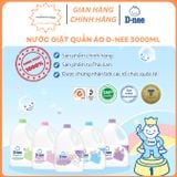  Nước giặt quần áo D-nee 3L (Chính hãng có tem Đại Thịnh) 