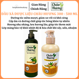  Dầu xả dược liệu chiết xuất thiên nhiên CHÂU HƯƠNG 300-500 ml 