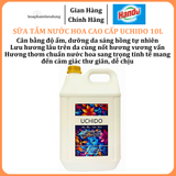  Sữa tắm nước hoa cao cấp UCHIDO dưỡng ẩm, làm sáng da 1L - 10L 