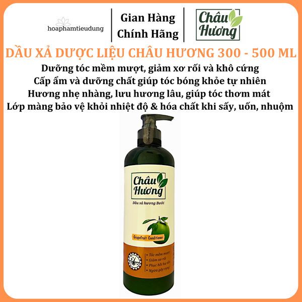  Dầu xả dược liệu chiết xuất thiên nhiên CHÂU HƯƠNG 300-500 ml 