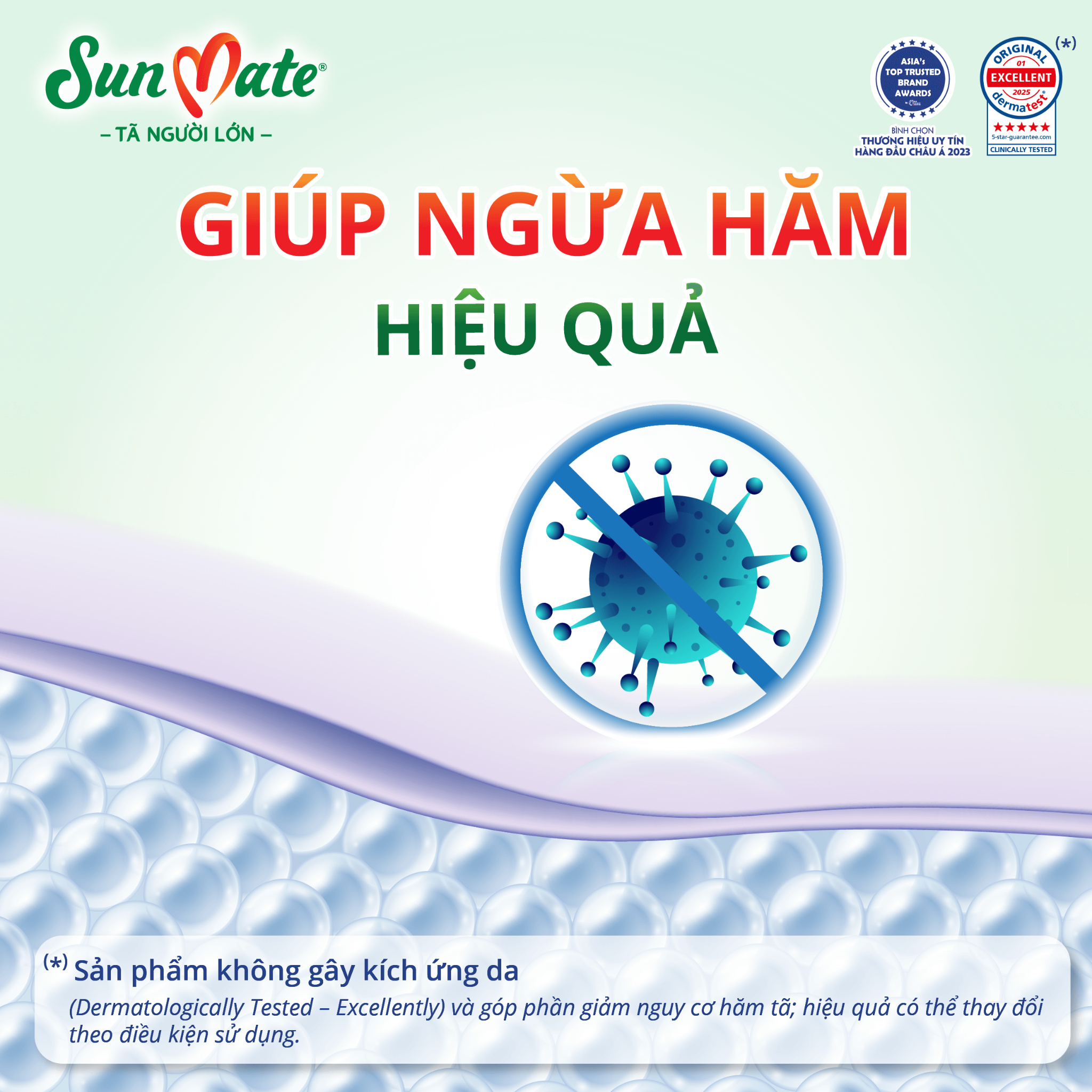  Tả quần Sunmate siêu mềm mại, khô thoáng người lớn 