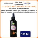  Xịt xả vải khô HygienC Plus lưu hương nước hoa, mềm vải, khử mùi hôi ẩm mốc tốt 