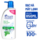  Dầu Gội Sạch Gàu HEAD & SHOULDERS Bạc Hà/ Giảm Ngứa Da Đầu/ Hương Chanh/ Sạch Sâu/ Làm Sạch Vi Khuẩn Chai 850ml 