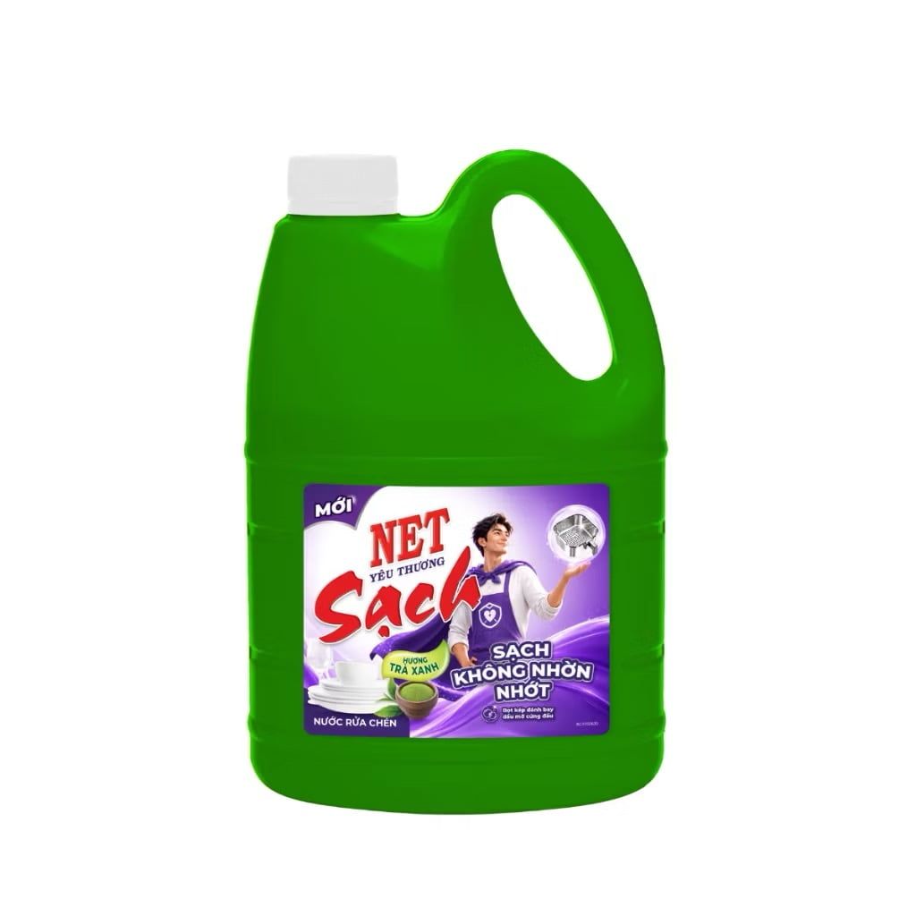  Nước rửa chén NET Sạch yêu thương can 3.8kg 