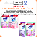  Nước Lau Sàn Sunlight Tinh Dầu Thảo Mộc Sạch Bóng Túi 3.6 Kg 