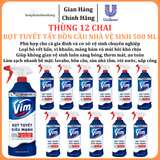  Bọt Tuyết Siêu Mạnh Tẩy Bồn Cầu và Nhà Vệ Sinh Vim, Diệt 99,9% Vi Khuẩn 500ml 