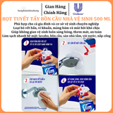  Bọt Tuyết Siêu Mạnh Tẩy Bồn Cầu và Nhà Vệ Sinh Vim, Diệt 99,9% Vi Khuẩn 500ml 