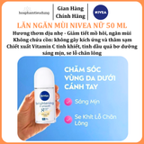  Lăn Ngăn Mùi NIVEA nữ Sáng Mịn | Mờ Thâm | Se Khít Lỗ Chân Lông | Tươi mát | Khô thoáng | Ngăn vệt ố 50 ml 