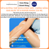  Sữa Dưỡng Thể NIVEA Phục Hồi & Chống Nắng Ban Ngày từ 8 Super Foods 350 ml 