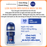  Lăn Ngăn Mùi NIVEA MEN Khô Thoáng/Sáng Da/Cool Kick Mát Lạnh 50 ml 