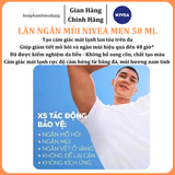  Lăn Ngăn Mùi NIVEA MEN Khô Thoáng/Sáng Da/Cool Kick Mát Lạnh 50 ml 