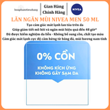  Lăn Ngăn Mùi NIVEA MEN Khô Thoáng/Sáng Da/Cool Kick Mát Lạnh 50 ml 