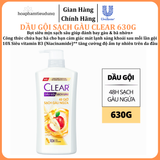  Dầu gội sạch gàu Clear đánh bay gàu & nhờn ngứa, sảng khoái cả ngày dài 630g 