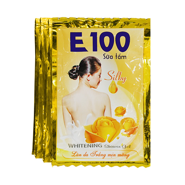  Sữa Tắm Trắng Da E100 – Da Trắng Mịn Màng 520-800ml 1.1-1.2L 