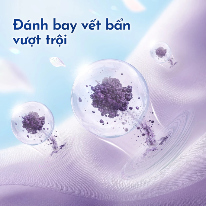  Nước giặt OMO Matic Pure Cửa Trước Hương Linh Lan & Vani Trắng 3.6KG (túi) 