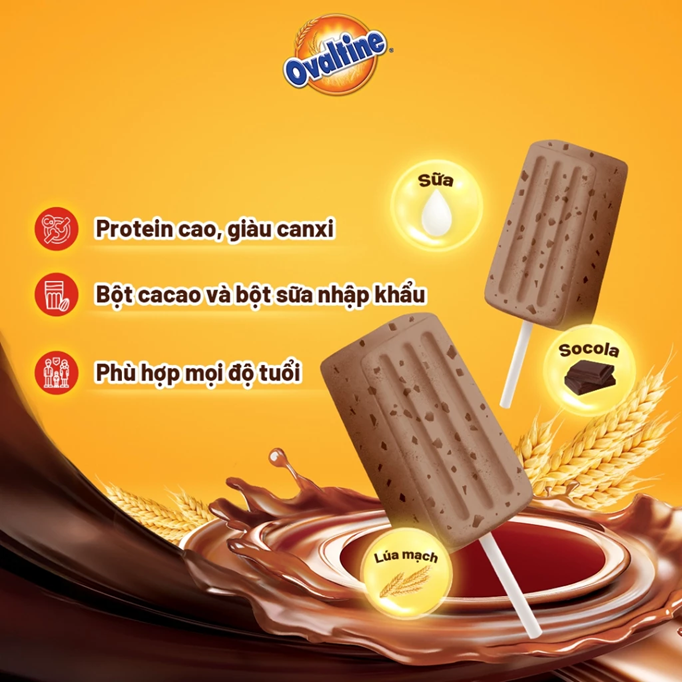 Kẹo mút vị Sô-cô-la sữa Ovaltine (24 cây/hộp) 