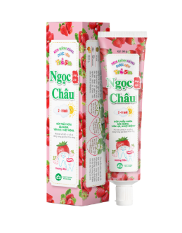  Kem đánh răng dược liệu Ngọc Châu trẻ em cho trẻ từ 2 đến 6 tuổi 