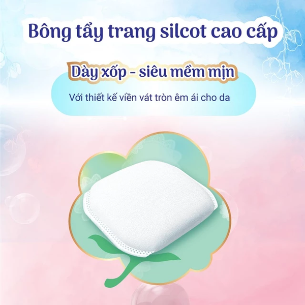  Bông trang điểm (bông tẩy trang) cao cấp Silcot Premium 66 miếng/hộp 