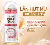  Lăn Hút Mùi LASHE SUPERFOOD Dưỡng Sáng Da / Se Khít Lỗ Chân Lông / Dưỡng Sáng & Kháng Ố 50ML 