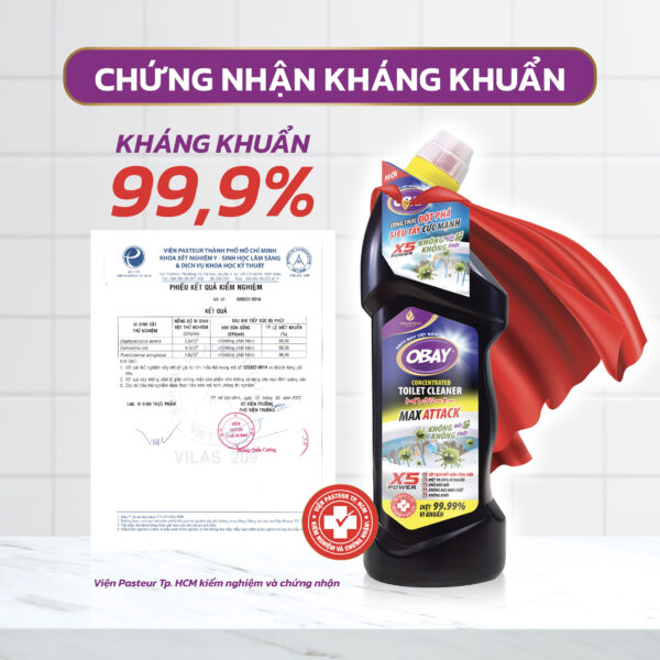  Nước tẩy bồn cầu & vệ sinh nhà tắm Obay 960ml 