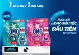  Nước giặt Omo Siêu Tốc đầu tiên tại Việt Nam, được thiết kế riêng cho chu trình giặt nhanh Chai 1.2KG-Túi 3.4KG 