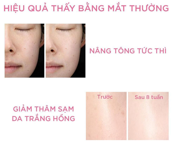  Kem dưỡng trắng da nâng tông 3 trong 1 Senka White Beauty 100g 