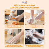  Hộp 100 Găng Tay Size L Đa Dụng TPE Mỏng Nhẹ, Dai Bền – Găng Tay Dùng 1 Lần Tiện Dụng, An Toàn 260 mm × 127 mm 