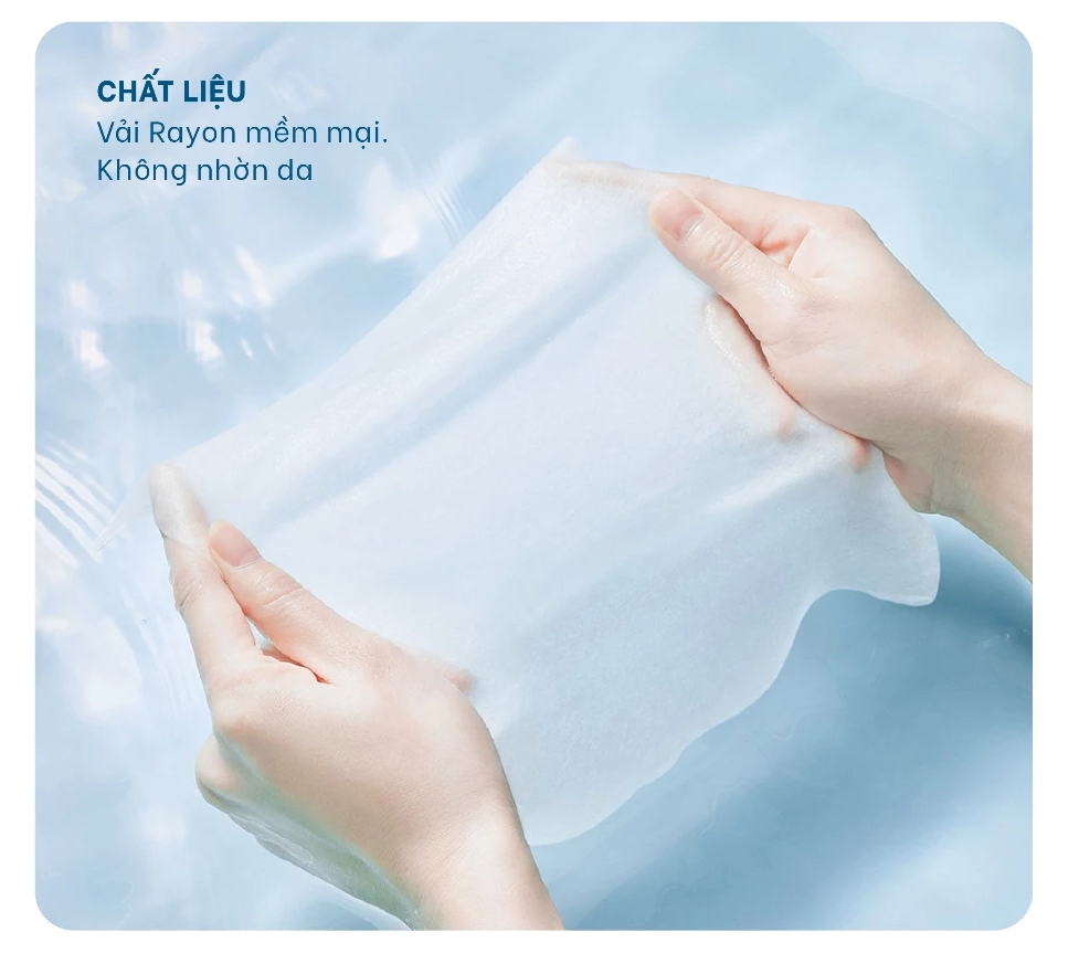  Khăn Ướt Bỏ Túi LET-GREEN 10 Miếng Vải Rayon Mềm Mại, Không Nhờn Da 
