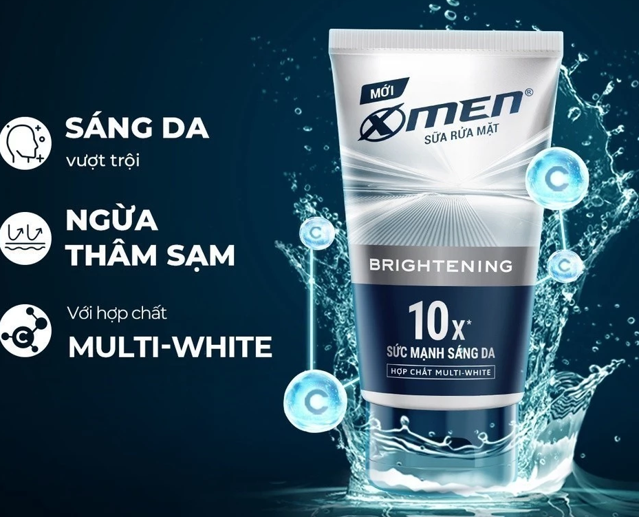  Sữa Rửa Mặt XMen 100g Dành Cho Nam Giới - Detox, Sáng Da, Ngừa Mụn, Sạch Sâu, Kiểm Soát Nhờn 