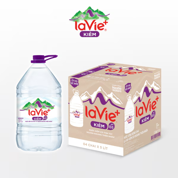  La Vie+ Kiềm 5L (Thùng 4 chai) 