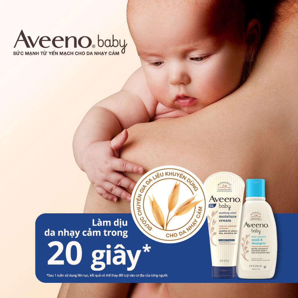 Sữa tắm gội toàn thân Aveeno baby 236ml 