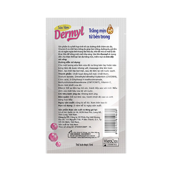  Sữa Tắm DERMYL – Tinh Chất Hoa Hồng 