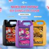  Nước Giặt Xả HC EURO 6IN1 5L Chuẩn Hàng Nội Địa Thái Lan Kháng Khuẩn Chống Ẩm Mốc 
