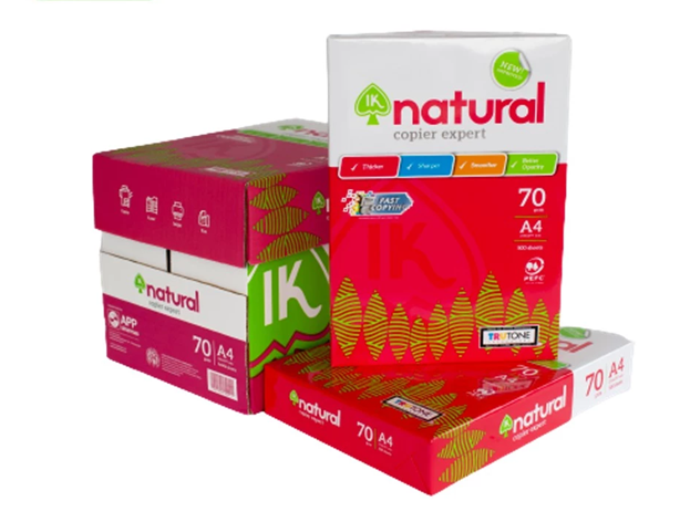  Thùng Giấy A4 IK Natural 70gsm (5 reams) 
