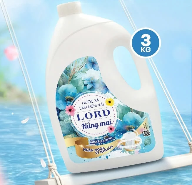  Nước Xả Vải LORD Hương Nước Hoa Đậm Đặc Sạch Khuẩn Mềm Vải Lưu Hương Thơm Lâu 3kg 