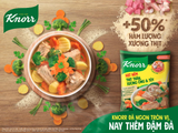  Hạt nêm Knorr thịt thăn, xương ống, tủy gói 170 g 