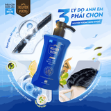  Dầu gội dược liệu Nguyên Vương sảng khoái dành cho nam chai 260g - hương sảng khoái 